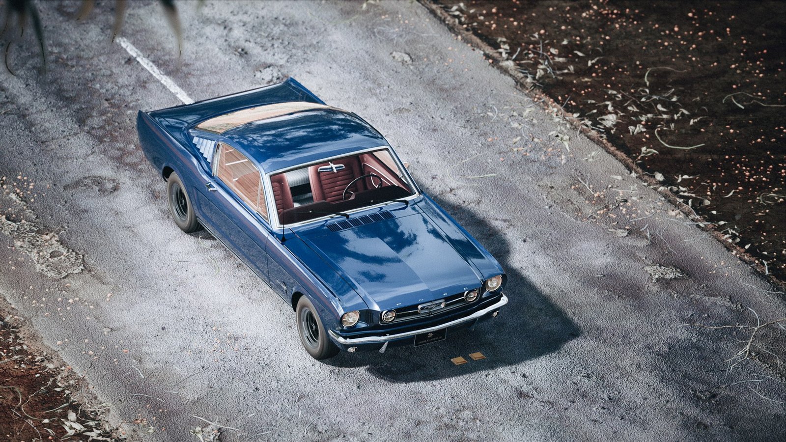 Desert Mustang automotive visual from Andreas Boehler’s published portfolio